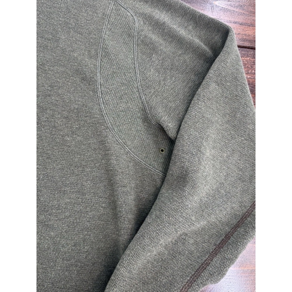 Tommy Bahama Reversible 1/4 Zip Ribbed Knit Pull Olive Green/Brown Men's Large‎ - Picture 13 of 15